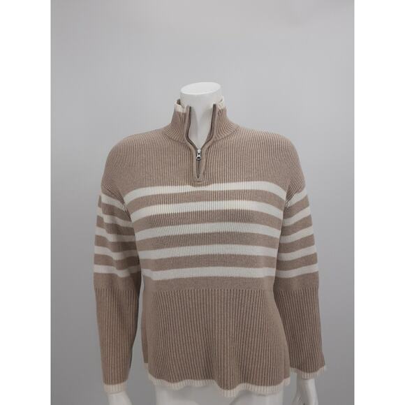 Rails Tessa Sweater in Sand Stripe Size XXS Wool Blend - Picture 1 of 13